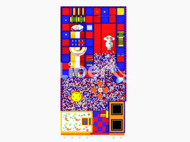 HIgh Colorful and Fun Playground for Kid and Adult with Games