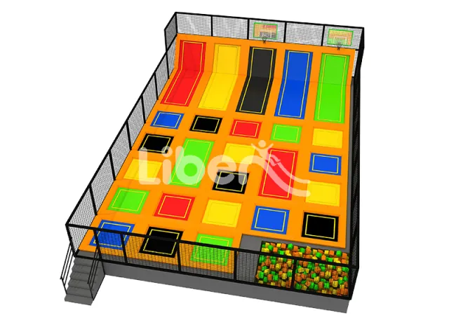 Simple Mini Trampoline Park for Fitness
