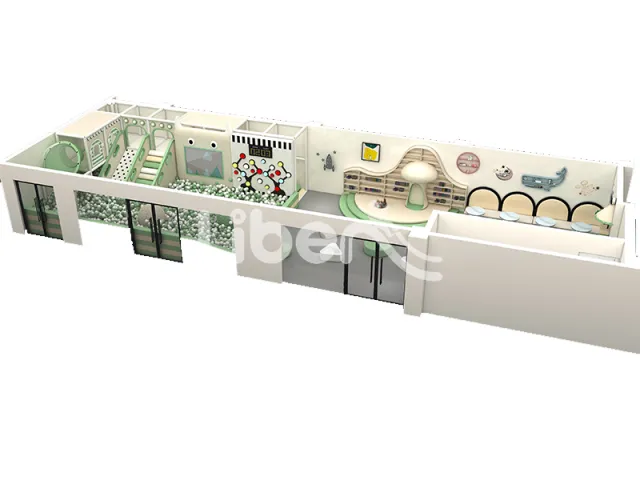 Modern White City Professional Trampoline Park for Fitness