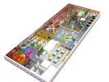 Funplay Slide Liben Indoor Playground Entertainment with Small Trampoline