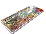 Funplay Slide Liben Indoor Playground Entertainment with Small Trampoline