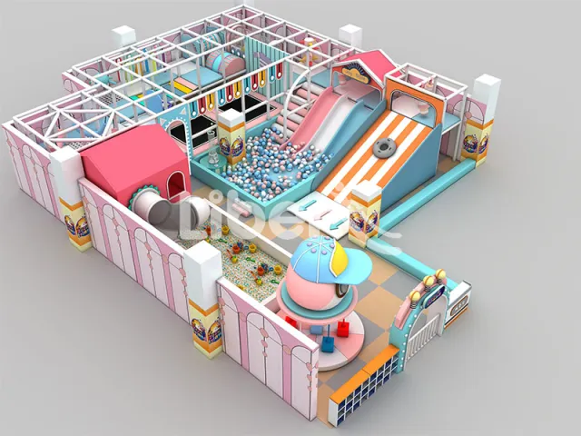 Custom-made  Indoor Playground with Merry-go-round