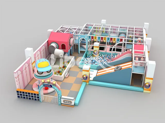 Custom-made  Indoor Playground with Merry-go-round