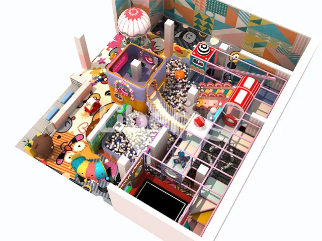 Comercial Indoor Playground with Professional Trampoline for Kids