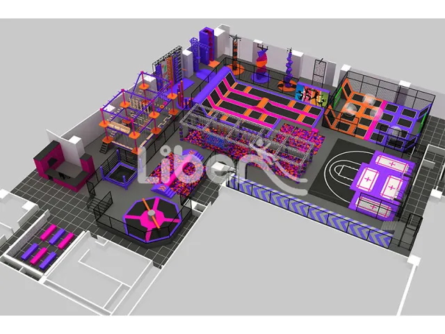 Professional Trampoline Park for Sports with Big Ball Pool