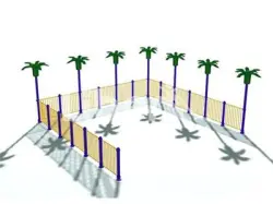 Fence Of Garden Fun-Play