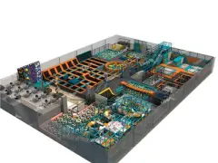Large Custom Indoor Adventure Trampoline Park