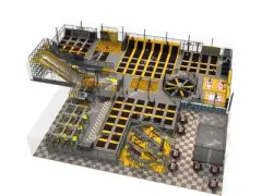 Liben Custom Trampoline Park with Ninja Course