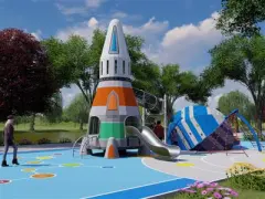 Rocket Shape Kids Outdoor Custom Playground