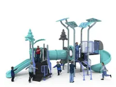 Natural kindergarten outdoor play equipment for sale