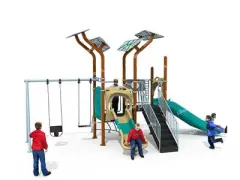 Integrated Maze Combined Slide In Outdoor Playground