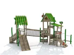 The Manufacturer Customization Of Outdoor Playground Wooden Combined Slide