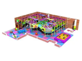 Lovely Kids Indoor Soft Play Castle with Ball Pool