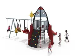 Customized Rocket Outdoor Playground For Children