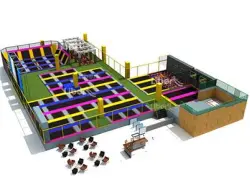 EN Standard Large Indoor Bounce Trampoline Park Builder
