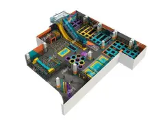 Liben large childrens indoor trampoline park