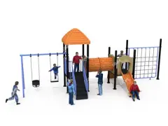 Outdoor  Climbing Combined Slide Playground Euipment