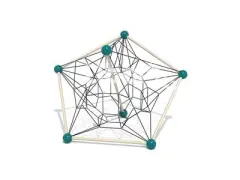 Factory supply fantastic amusement park outdoor games kids playground rope web nylon cubic climbing net equipment