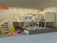 children modern indoor playground with ball pit for parties