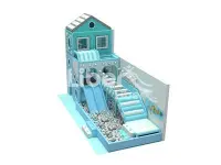 kindergarten baby blue small kids indoor play area