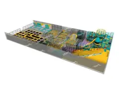 Large Complex Indoor Trampoline Park with Soft Play