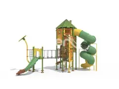  Plastic playground Tropical Rainforest Modeling Outdoor Children's Play Slide