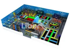 Comprehensive  trampoline park for Children intelligent games