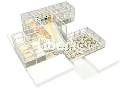 Professional funplay Kids Indoor Playground with Slide