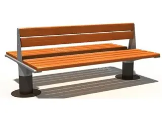 China Liben Group Outdoor Park Bench For Sale 