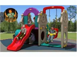 Indoor Plastic Slides For Children With Swings