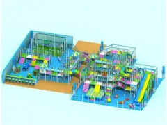 Large Amusement Park Indoor Playground With Large Slide