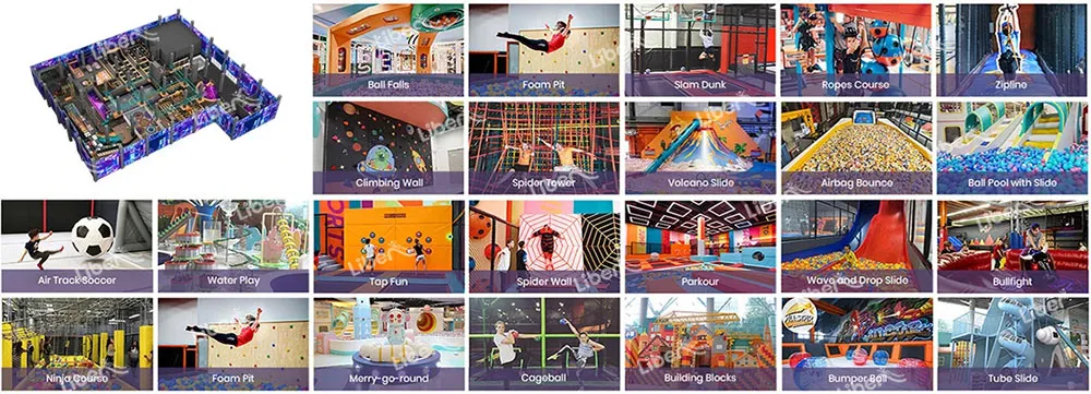 Trampoline Park Attractions