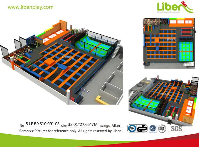 Liben Customize Trampoline Park Project in China
