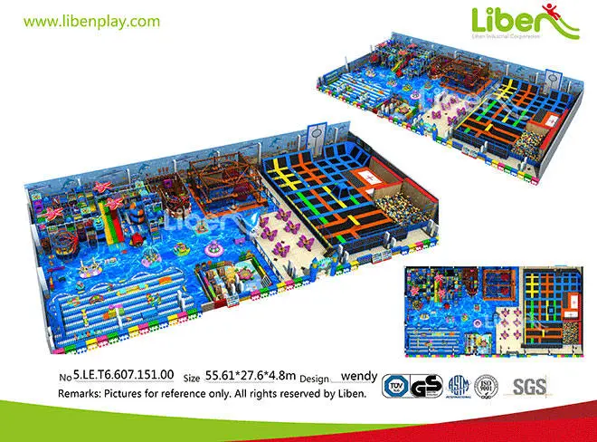 Children Indoor Amusement Park Trampoline