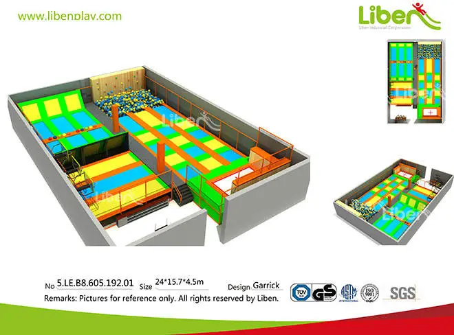 Customized Kids Trampoline Center Builder