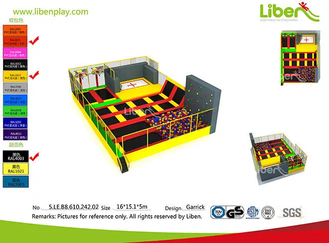 Small Kids Foam Pit Trampoline Park Supplier