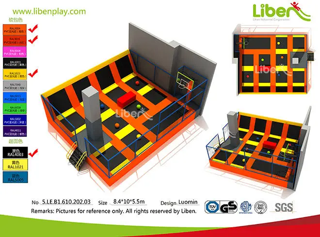 Shopping Mall Small Kids Indoor Trampoline Park