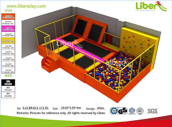 Small Kids Trampoline Park with Foam Pit 