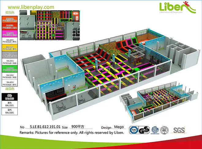 China Best Indoor Trampolin Parc Supplier, Customized Indoor Trampoline Producer