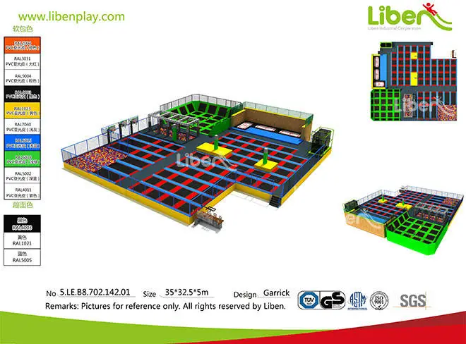  China Best Quality Large Indoor Customized Trampoline Park Supplier