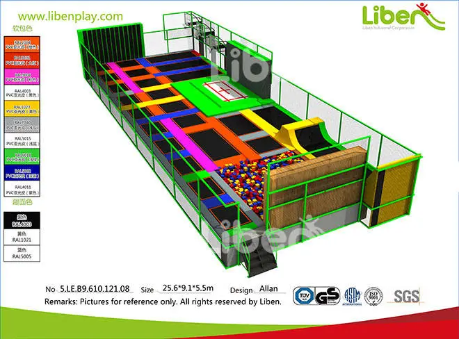 Cheap Rectangular Indoor Trampoline 
