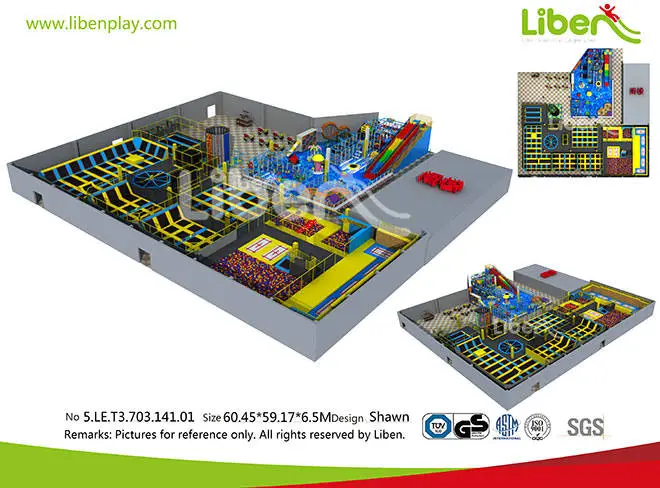 5.LE.T3.703.141.01 High Quality Trampoline Park Manufacturer