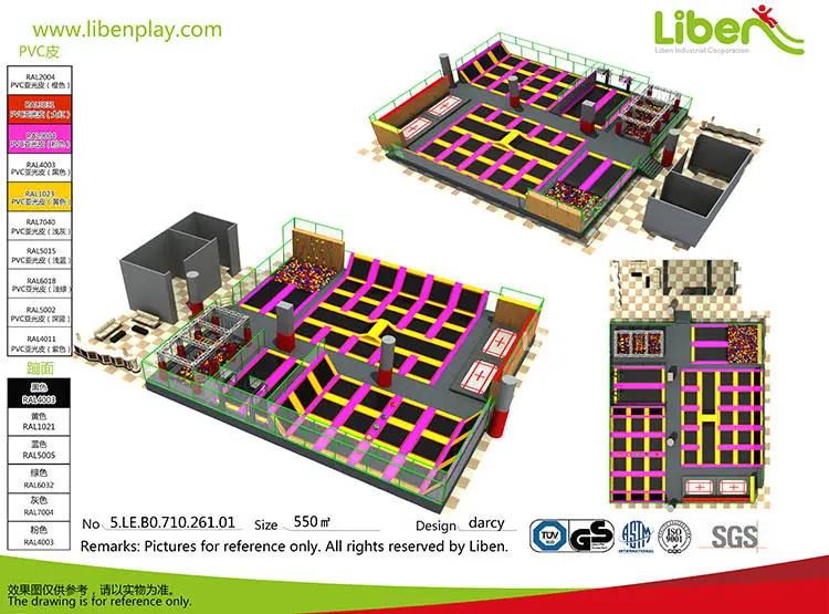 Made in China TUV approved Indoor Kids Trampoline Park 