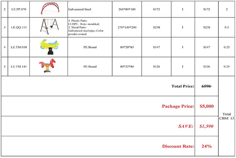 Liben Year-end Promotin for Outdoor Playgrounds 2