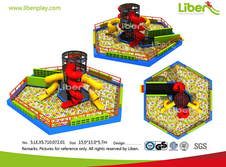 Ball Pool Spider Tower with Slides-1