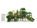 Playful Design Outdoor Playground Fun Styled Play Zone Kid Friendly for Preschool, Backyard Neighborhood Park