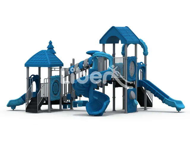 Colorful Outdoor Playground Vibrant Play Area Child Approved for Kindergarten, Park Residential Yard