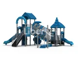 Colorful Outdoor Playground Vibrant Play Area Child Approved for Kindergarten, Park Residential Yard