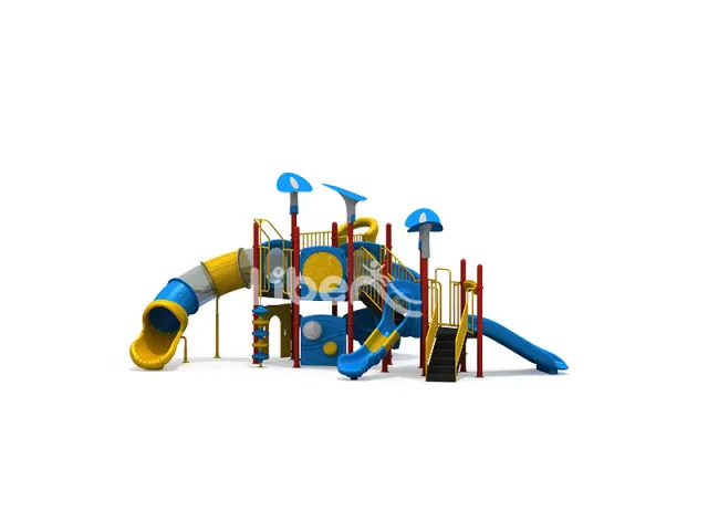 Outdoor Playground Fast Setup Play Zone Durable for Temporary Events, Backyard, Neighborhood Park