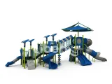 Outdoor Playground Multi-Child Play Zone Sturdy for Large Community Park, Summer Camp, School Campus